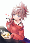 うどんと武蔵ちゃん