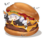 ダブルチーズバーガーあかり。