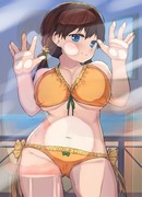 水着ロリ巨乳に