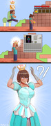 Minecraft Steve x Super Crown