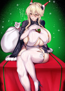 クリスマスサンタ乳上