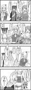 東方大体四コマ漫画