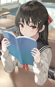 本を読む少女