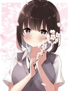 無表情JKと桜