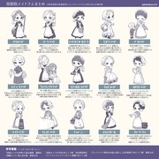 役割別メイドさん15種まとめ&女性使用人関係図