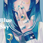 Blue Sky × nail art