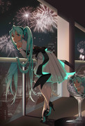 烟花宴会初音