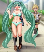 【pixivリクエスト】罰ゲームで羞恥プレイ中な初音ミク