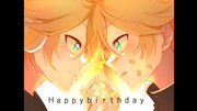 鏡音レン誕生日イラスト