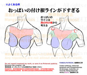 個人メモ：おっぱいの付け根