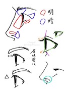 横顔を描く時に気をつけていること