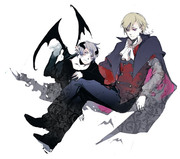 vampire and evil spirit