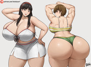 Yukiko Amagi and Chie Satonaka