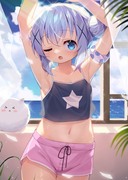 おはようの挨拶を告げてくるチノちゃん