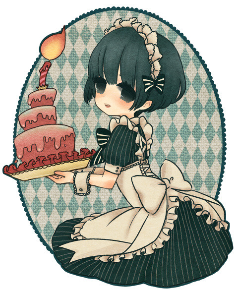 ケーキと菊さん