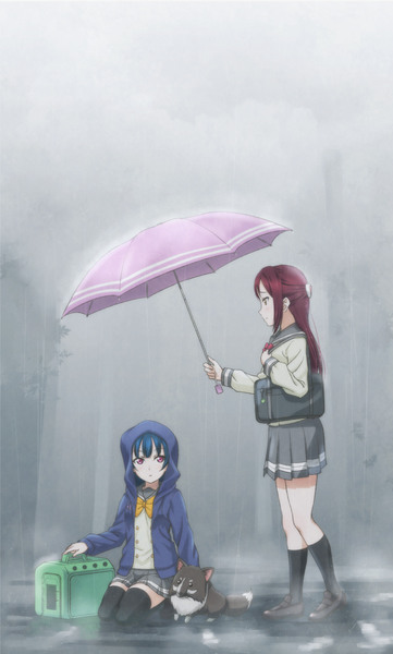 梨子と善子と雨の音