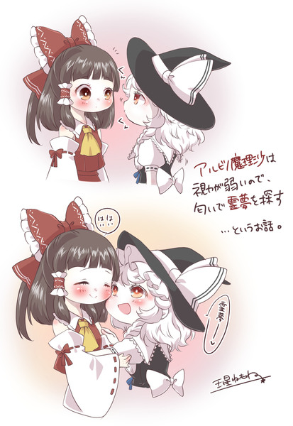 アルビノ魔理沙と霊夢ちゃん