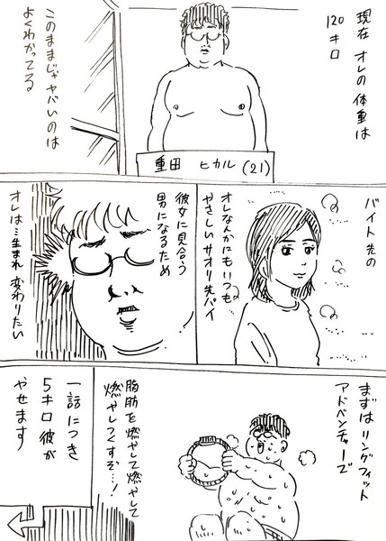 一話ごとに5キロやせる男の漫画　その１～7