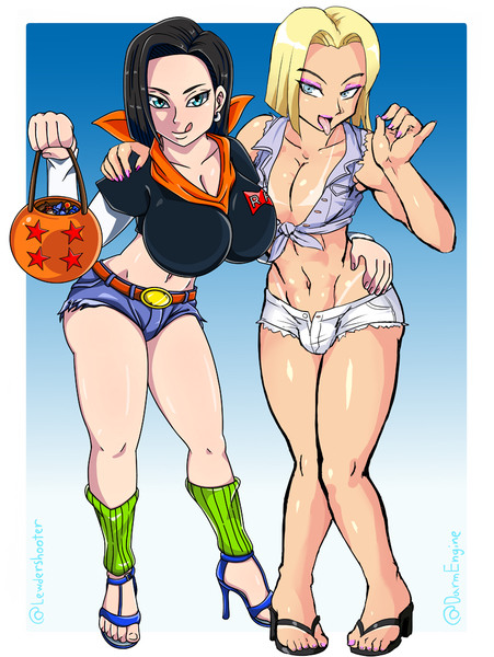 Android 18 & 17 Halloween Collab
