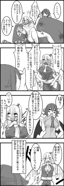 東方大体四コマ漫画