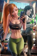 Kim と Shego ワークアウト workout