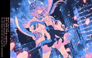 【skeb】夜の街と少女