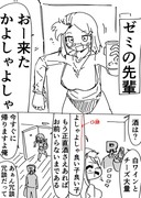 ゼミの先輩と宅サシ飲み