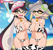 Squid Sisters // Splatoon (comm)