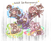 holoX1周年！！🎉✨