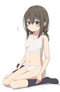 シちゃう準備オッケーでチラチラみてくる娘