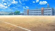 フリー素材 背景 学校 校庭 (再投稿)