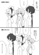 ゆか花マスター♀の比べ漫画