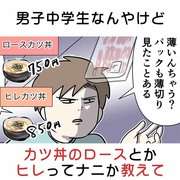 男子中学生なんやけど、カツ丼のロースとかヒレってナニか教えて