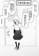 話が進むごとに目のクマが消えていく女の子１０