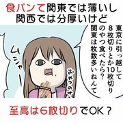 食パンて関東では薄いし関西では分厚いけど至高は6枚切りでOK