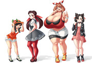 some normal pokegirls