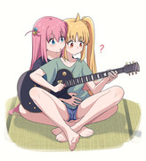 ギターが気になった虹夏ちゃん
