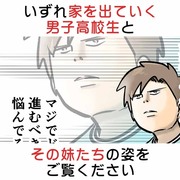 いずれ家を出ていく男子高校生とその妹たちの姿をご覧ください