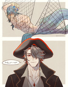 mermaid 💧🏛️ and pirate ♦️🌱
