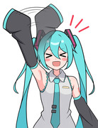 外でマスターを見つけた初音ミク