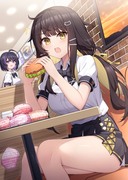 大食いがばれた女の子