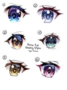 Anime Eye Shading Styles