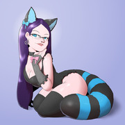 [Tier reward] Goth catgirl