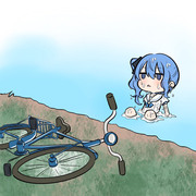 すいちゃんは自転車下手っぴ民