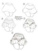 Pleated Skirt Drawing Tutorials