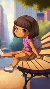 Dora in the street
