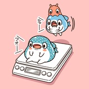 ポッテリしちゃったので体重測定