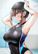 水泳大会 その5 「……よしっ！」