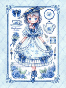 Blue  Rosetea ×Lolita