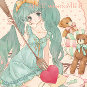 MIKU wears MILK